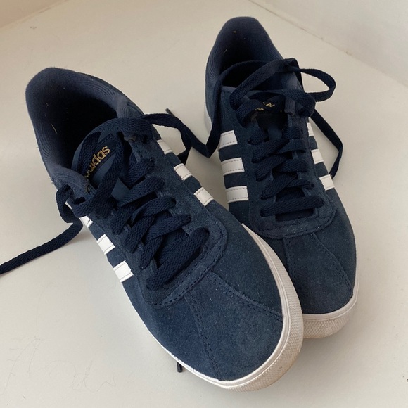 adidas gazelle silver green womens Men's adidas Cloudfoam Advantage Stripe Sneakers (Blue main image 1